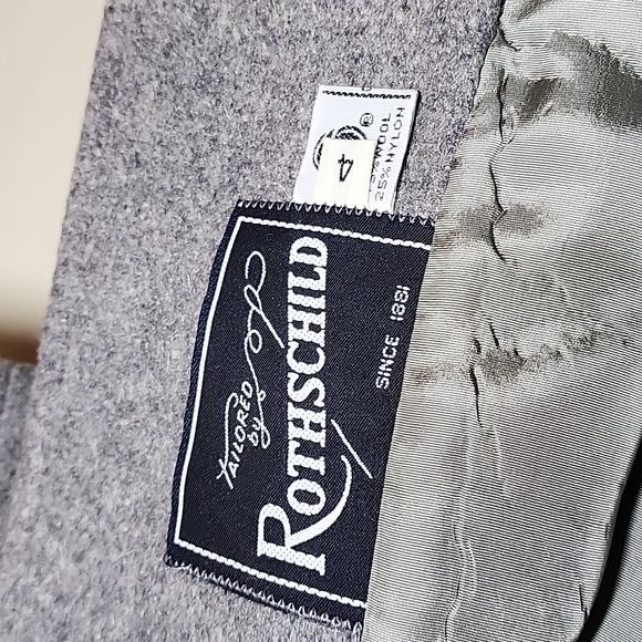 Vintage Rothchild wool blend double breasted peacoat and hat Size 4 NEVER WORN - Picture 7 of 11